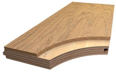 Двухслойная инженерная доска, дуб+фанера Termo Wood 15 200 (Рустик)