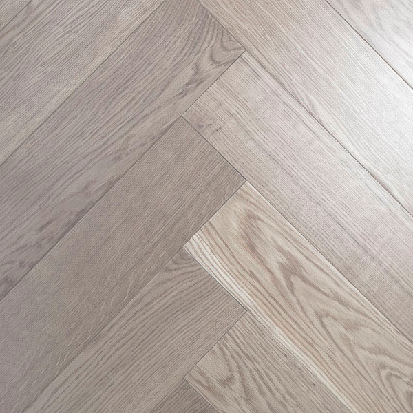 Массивная доска Damy Floor Luxury Английская елочка Ванильный Евростандарт 600 мм
