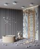 Акустическая панель Cosca Decor Монако Дуб Ардженто светло-серый, 600х600х21мм
