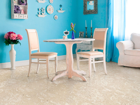 Пробковый пол Corkstyle EcoCork Madeira White клеевой