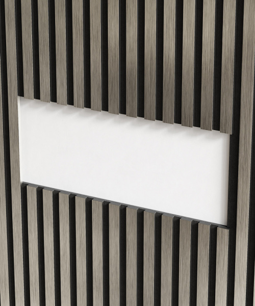 Комплект акустических панелей Cosca Decor Эмираты Платина матовая, 3000x300x19мм