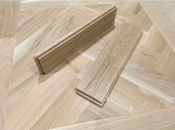Массивная доска Damy Floor Штучный паркет без покрытия Кантри 400x50x15