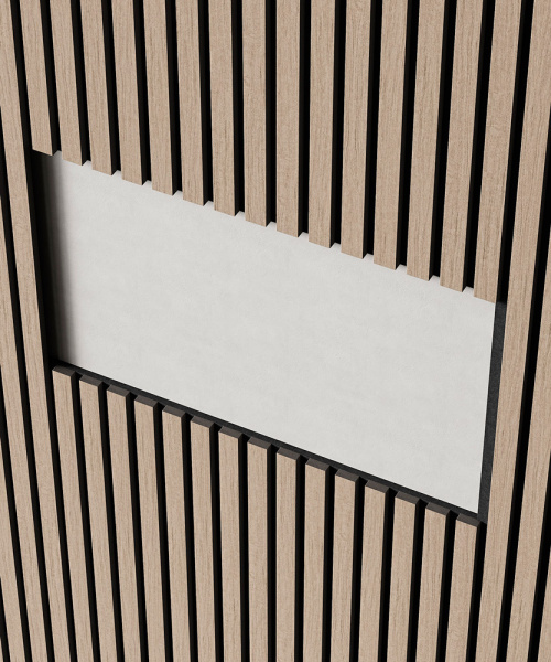 Акустическая панель Cosca Decor Монако Дуб Латте бежевый, 1200х600х21мм