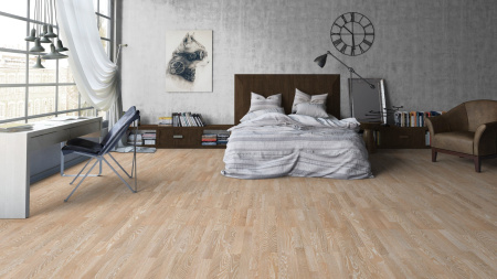 Паркетная доска Timber 3strip Дуб Светло-Серый Глянцевый