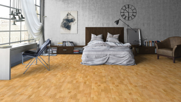 Паркетная доска Timber 3strip Дуб Классик Глянцевый
