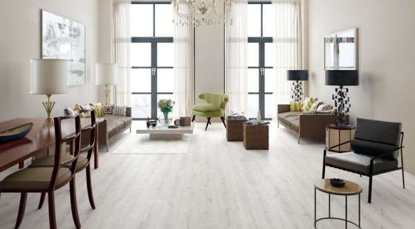 Ламинат Viva Floor Black Label Данте снежный 1110