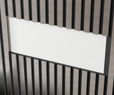 Комплект акустических панелей Cosca Decor Эмираты Хром матовый, 600x300x19мм